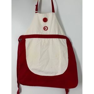Old navy holiday Christmas vintage apron Mrs. Clause 5662